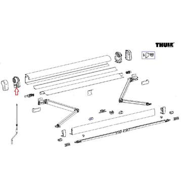 Thule 4900 Binnenkap links antra, Caravans en Kamperen, Ophalen of Verzenden, Nieuw, Thule