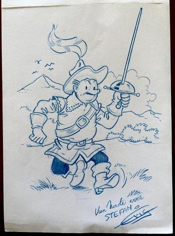 Eric de Rop - 1 Original drawing - Suske en Wiske - Lambik -, Nieuw