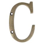 Letter groot C, brons antiek, Verzenden, Nieuw