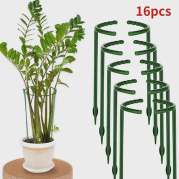Plantensteun Stokken Set - Groen Plastic - Voor Bloemen & Pl, Verzenden