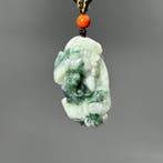 Gecertificeerde jadeiet (A-Jade) Hanger - Hoogte: 42 mm -