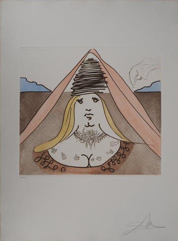 Salvador Dali (1904-1989) - Don Quichotte, la Dulcinée, Antiek en Kunst