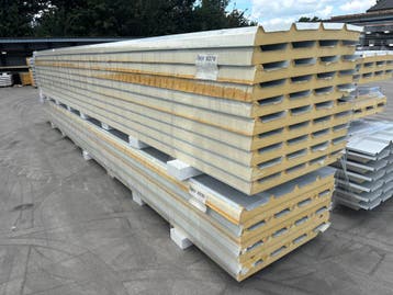 ECOPANEEL 60MM RAL 7016, b-KEUS, GOEDKOOP DAKPANEEL, Zo goed als nieuw, Overige materialen, 50 tot 100 mm