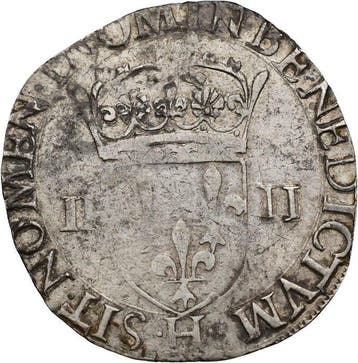 Frankrijk. Henri III (1574-1589). 1/4 Écu 1582-H, La