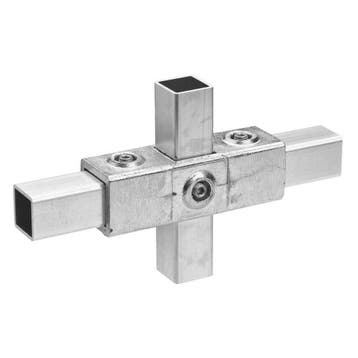 Buiskoppeling Kruisstuk  40 mm Aluminium Vierkant, Verzenden, Nieuw