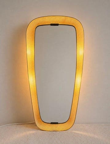 Spiegel- BackLight - Staal, Glas - Heart shaped