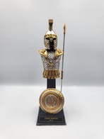 Armure miniature en étain et or 24 carats – Franklin Mint –, Antiek en Kunst, Curiosa en Brocante