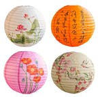 Ronde Papieren Lantaarn 30 cm – Bloemen Feest Decoratie, Verzenden, Nieuw
