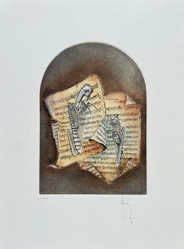 Bernard Louédin (1938) - Lombre portée - Eau-forte