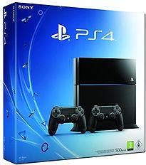 Sony PlayStation 4 (500 GB)  [incl. 2 draadloze controllers], Verzenden, Gebruikt