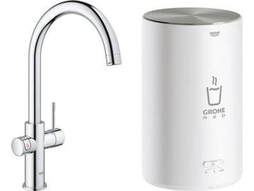 GROHE Red Compact 3 in 1 Kokendwaterkraan - C-uitloop - 4L, Verzenden, Zo goed als nieuw