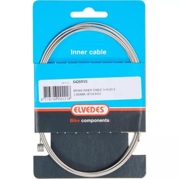 Elvedes Roestvrijstalen remkabel - 2m - 1,5mm - Ton nippe..., Fietsen en Brommers, Fietsonderdelen, Ophalen of Verzenden, Nieuw