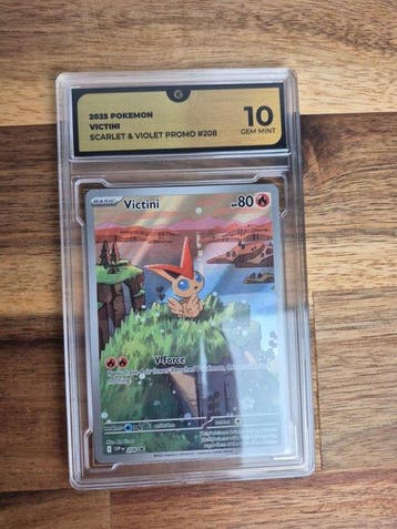 Pokémon - 1 Graded card - GG 10 GEM MINT Vicitini Promo 208, Nieuw