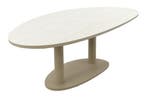 Lecce organische tuintafel 240x120 cm. - Latte, Tuin en Terras, Tuintafels, Verzenden, Nieuw, Rond, Overige materialen