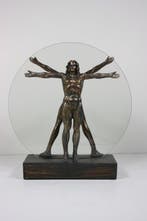 sculptuur, Vitruvian Man - 25 cm - Resin, Glas
