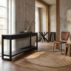 Sidetable Britt Zwart 180, Huis en Inrichting, Tafels | Sidetables, Ophalen of Verzenden, Nieuw