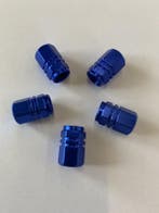 Racing ventieldoppen Exagonal Blauw 5 stuks, Ophalen of Verzenden, Nieuw