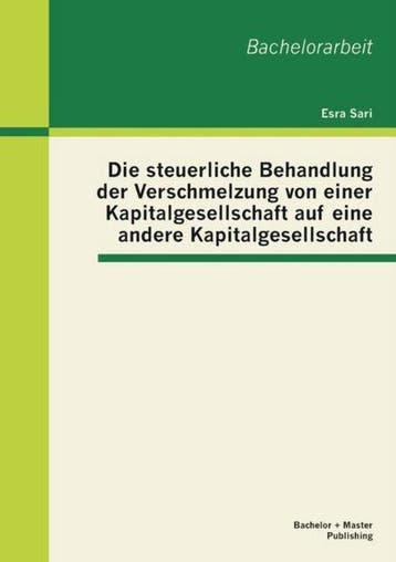 9783955490348 Die steuerliche Behandlung der Verschmelzun..., Verzenden, Nieuw, Esra Sari