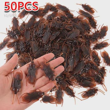 Nep Insecten Set: 50x Kakkerlakken, Duizendpoten & Schorpioe