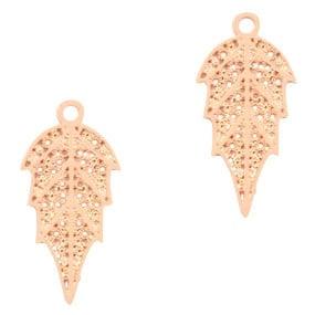 2x Hangers bohemian blaadje Rose Gold (Bedels), Ophalen of Verzenden, Nieuw, Bedel