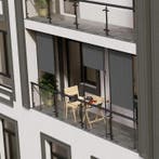 Verticale Zonnescherm Barbados - 100x310 cm - Grijs, Tuin en Terras, Verzenden, Nieuw