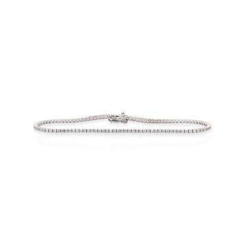 Zonder minimumprijs - Armband - 14 karaat Witgoud - 1.10ct., Sieraden, Tassen en Uiterlijk, Nieuw