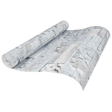 vidaXL 3D Steen Behang Lichtgrijs 10 x 0,53 m Non-Woven Stof, Verzenden