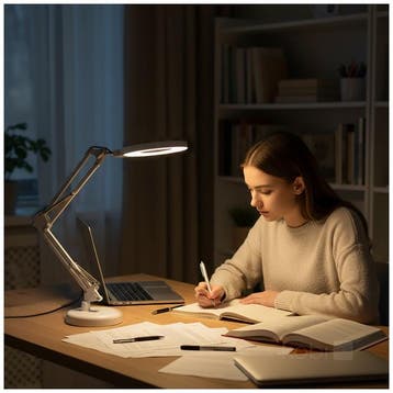 LED bureaulamp AURIQ LOUPE 10W 3CCT wit met vergrootglas..., Ophalen of Verzenden, Nieuw
