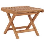 vidaXL Voetensteun inklapbaar 46,5x49x41,5 cm massief, Verzenden, Nieuw, Teakhout