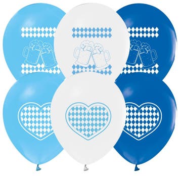 Oktoberfest Ballonnen Bavaria (8st), Ophalen of Verzenden, Nieuw