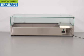 HCB RVS Opzetvitrine Opzet koelvitrine saladière 6 x 1/3 140, Ophalen of Verzenden, Nieuw in verpakking