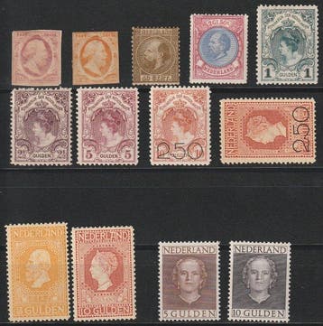 Nederland 1852/1970 - Uitgebreide ongestemmpelde verzameling, Gestempeld