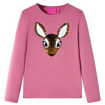 vidaXL Kindershirt met lange mouwen 104 frambozenkleurig, Verzenden, Nieuw