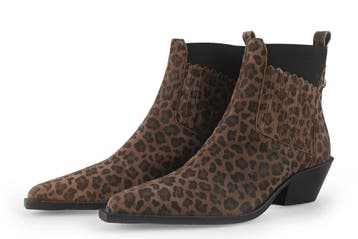 Copenhagen Shoes Enkellaarzen in maat 38 Panter, Kleding | Dames, Schoenen, Overige kleuren, Verzenden, Lage of Enkellaarzen, Zo goed als nieuw