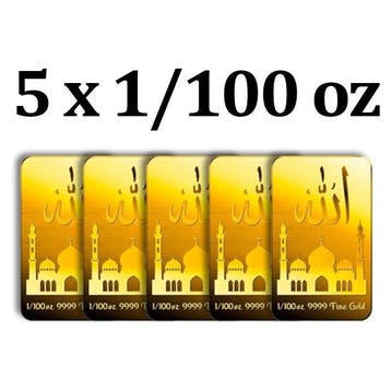 1/100 Troy Ounce - Goud .999 - European Mint, Estonia, 5 x
