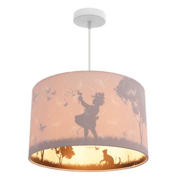 Roze meisjes hanglamp Vlinders, kinderkamer, Ophalen of Verzenden, Nieuw