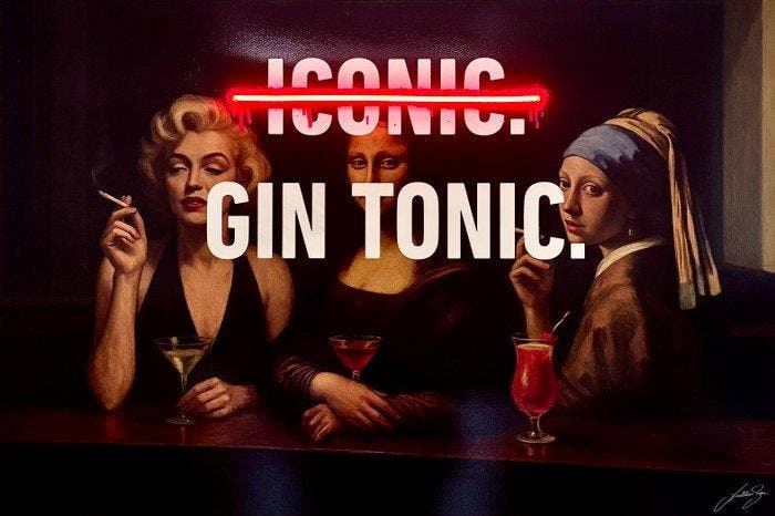 LEDMansion - ICONIC BAR V.1 | Led Wall Artwork, Antiek en Kunst, Curiosa en Brocante