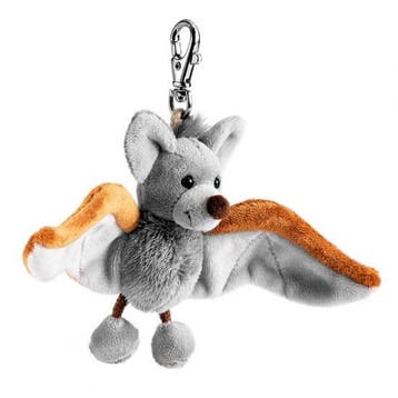 Vampi vleermuis sleutelhanger - pluche - 10 cm - clip, Kinderen en Baby's, Verzenden, Nieuw