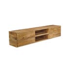 Tv-meubel Mangohout Zwevend Vigo 180 cm, Verzenden, Nieuw, Overige houtsoorten, Industriële meubels