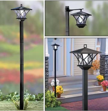 Solar Buitenlantaarn – 2-in-1 Staande Tuinlamp 150 cm, Huis en Inrichting, Verzenden, Nieuw