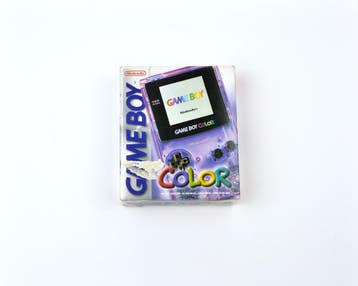 Gameboy Color Transparent Purple [Complete], Ophalen of Verzenden, Zo goed als nieuw