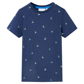 vidaXL Kindershirt 128 donkerblauw, Verzenden, Nieuw