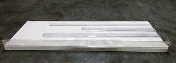 Voorzetrand plexiglas voor Tego stelling L100 x H7,5cm,