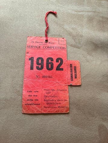 24 Heures du Mans - 1962 - Aandenken aan een evenement,, Verzamelen, Nieuw