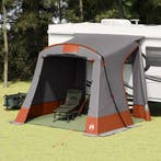 vidaXL Achterkleptent met dak Grijs en Oranje 285 x 255 x, Verzenden, Nieuw, Tot en met 2