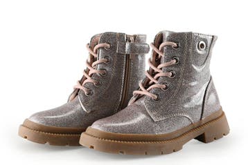 Milo &amp; Mila Boots Meisjes in maat 27 Zilver, Verzenden, Jongen of Meisje, Schoenen, Zo goed als nieuw