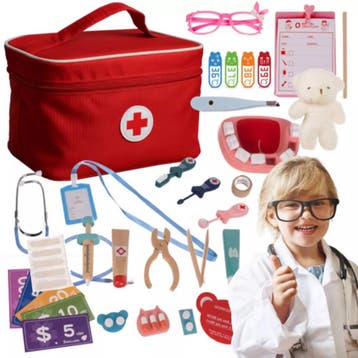 Kruzzel dokterskoffer kinderen – complete medische speels., Ophalen of Verzenden, Nieuw