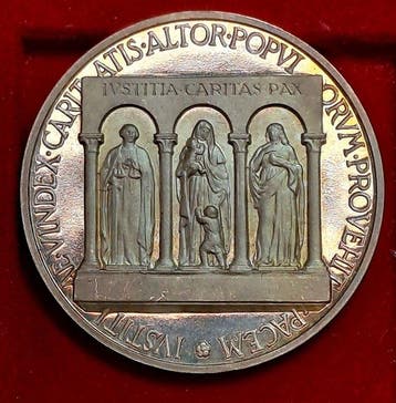Vaticaan. Historical Medal 1956 (Zonder minimumprijs), Postzegels en Munten