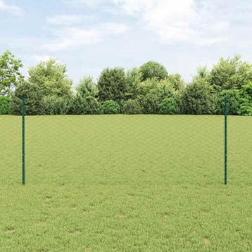 vidaXL zeshoekig gaasgek met palen 50 x 1 m PVC-Coated Staal, Verzenden, Nieuw, IJzer