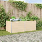 vidaXL Plantenbak Ivoor 195 x 100 x 75 cm Gegalvaniseerd, Tuin en Terras, 100 cm of meer, Verzenden, Nieuw, Metaal